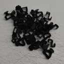 HOUSE DAY Space Saving Hanger Hooks 60 Pack, Black Clothes Hanger Connector Hooks, Heavy Duty Hanger Hooks Space Saver, Premium College Dorm Room Essentials, Good Closet Organizers and Storage (60 Pack, Black)