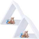 Windyun 2 Pcs Teepee Tent for Kids Sleepover Tents for Parties White Foldable Washable Teepee Child Girls Boys Indoor Outdoor Bedroom Sleepover Slumber Party Easy Assembly 45.3 x 45.3 x 40 Inches