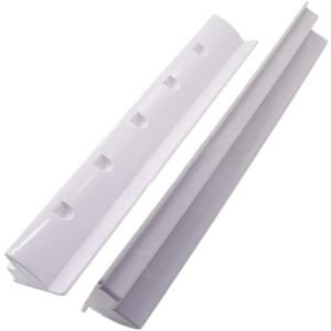 Cabilock 2pcs Solar Panel Side Mounting Brackets Marine Caravan Motorhome RV Solar Panel Side Mount Brackets Roof Installation Clamps White