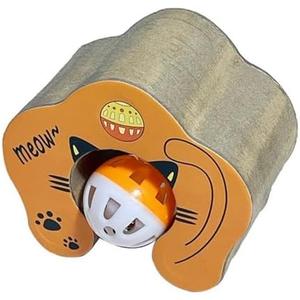 WBLBDBD Kitty A Kurlz Cat Toy – Magnetic Tracks for Interactive Play, Promoting Exploration, Movement, and Mental Stimulation with Bell Ball and Eco-Friendly Scratching Board (2025 New Model)