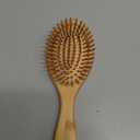 Bamboo Brush for Hair Growth  Natural Bristle Brush for Detangling, Reduces Breakage, Massaging Scalp Thick/Thin/Curly/Dry/Wet Hair  Wooden Paddle brush w/Ergonomic Handle Ideal for Women & Men