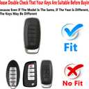 Key Fob Cover Case Compatible with Nissan Pathfinder Rogue Kicks Accessories (Blue)
