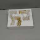 AOMOONOA 2Pcs Resin Reindeer Figurines for Christmas Decor Gold Tabletop Reindeer Statues Small Decorative Deer Figurines for Indoor Christmas Tabletop Mantle Decorations