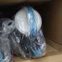 Upright Bagless Vacuum Cleaner for Carpet and Hard Floors, With Crevice and Upholstery Tools, Detachable Handle, Lightweight (8.4 lbs), 1.7L Dust Cup, 720W, 25ft Cord, Black/White