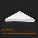 uxcell 20Pcs Plastic Corner Protectors 3x50mm Right Angle Shape Glass Corner Guards Cushion for Corner Protection of Glass, Mirror, Tile, White