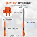 VEVOR Hydraulic Long Ram Jack, 3 Ton Engine Hoist Cylinder with Single Piston Pump and Clevis Base, for Engine Lift Hoists, Garage/Shop Cranes, Mechanical, Farm
