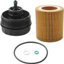 Engine Oil Filter Housing Cover Cap Compatible With BMW Vehicle E60 E70 E90 E93 F10 F30 128i 135i 528i 528i 328i 335i 530i 740i X3 X5 X6 Z4 Replace# 11427525334 11427566327 917-056