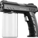 Nano Sprayer, Handheld Household Nano Blue Light Atomizer, Handheld Household Nano Sprayer, Rechargeable Nano Atomizer. It is Suitable for Watering Plants and Flowers. (black)