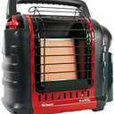 Mr. Heater Portable Buddy Heater MH9BX 4,000-9,000 BTU Indoor-Safe Propane Radiant Heater For Campers, Workshops, Job Sites, Patios & More - Red, Black