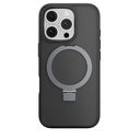 SWITCHEASY Protective Case for iPhone 16 Pro 6.3" with MagStand, Military-Grade Drop Protection, Kick Ring Stand, Compatible with MagSafe, Shockproof Phone Case- Ash