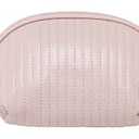Pink Quilted Cosmetic Bag
