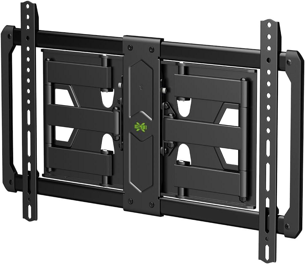 USX MOUNT Ultra Slim TV Wall Mount for Most 37-90 inch Television, Full Motion TV Mount Dual Swivel Articulating Tilt 6 Arms, Up to 120lbs, VESA 600x400mm, 16" Wood Studs, XML602-K