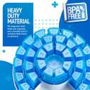 Monthly Pill Box by MEDca - Smart Prescription Organization with Multiple Daily Doses Section, Removable Compartments Perfect for Travelling