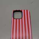 Cute Red and Pink Stripes Red Violet Purple Pink Pattern Case for iPhone 14 Pro Max