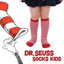 Zando 6 Pairs Youth Soccer Socks Baseball Socks Boys Girls Knee High Socks School Uniform Socks Outdoor Long Tube Socks (10-12 Years, Colored Stripes*6)