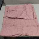LANE LINEN 100% Organic Cotton Pillowcases - Standard Size and Crisp Cool Percale Weave Sleeping Pillow Covers Set of 2 - Dusty Rose