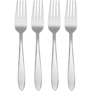 Oneida Mooncrest Dinner Forks, Set of 4 B336004A, Silver, Set of 4, Dinner Forks