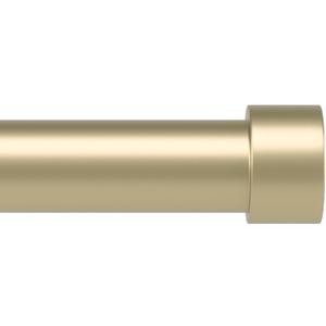 Umbra Cappa Curtain Rod, Includes 2 Matching Finials, Brackets & Hardware, 66 to 120-Inches, Gold