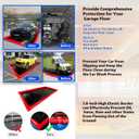 Inflatable PVC Garage Floor Mat for Car Washing, 9.7 x 19.5 ft