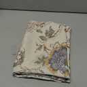 H.VERSAILTEX Blackout Curtain Valances for Kitchen Window/Living Room/Bathroom Privacy Added Rod Pocket Home Decoration Winow Valance, 52" W x 18" L, Floral in Sage and Brown