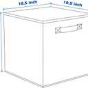 ShellKingdom Storage Bins, Foldable Fabric Storage Cubes And Cloth Storage Organizer Drawer For Closet And Toys Storage,2 Pack (Beige)
