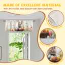 5 x AWJJPO Easter Egg Bunny Curtain Valance for Windows 2 Pack Floral Flower Basket Rod Pocket Printed Curtain Valances Short Tier Curtains for Kitchen Living Room Bathroom Bedroom 54 x 18 Inch