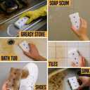 2 x Magic Eraser Sponges 4 Pack  Thick Melamine Cleaning Sponges for Walls, Kitchen, Bathroom & Floors  White Magic Sponge Eraser Pads for Heavy Duty Multi-Purpose Cleaning