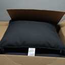 Sundale Outdoor Olefin Deep Seat Cushion, Patio Chair Cushion and Pillow, Water-Resistant Sectional Sofa Pad with StrapsDark Gray, 24 x 24 x 4 Inches