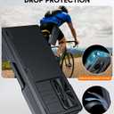 Vizvera for Samsung Galaxy Z Fold 6 Case Wallet, RFID Cards Holder [S Pen Holder] [Camera Cover] Shockproof Silicone Protective Phone Case for Z Fold 6 2024-Black