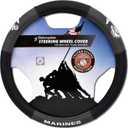 Elektroplate US Marines Premium Steering Wheel Cover - Medium Size - Fits Mid-Size SUVs and Trucks | 14.7 to 15.4