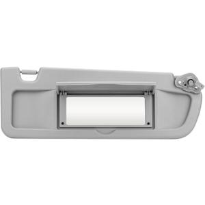 Right Passenger Side Gray Sun Visor Fit for Honda 2006-2011 Civic EX LX Sedan SI Coupe, Sunvisor Replacement for 83230-SNA-A01ZA, with Makeup Mirror and Without Light