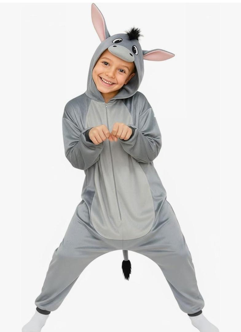 Kids Hooded Animal Costume - Unisex Halloween Dress-Up Outfit & Cosplay Playwear for Boys & Girls XL