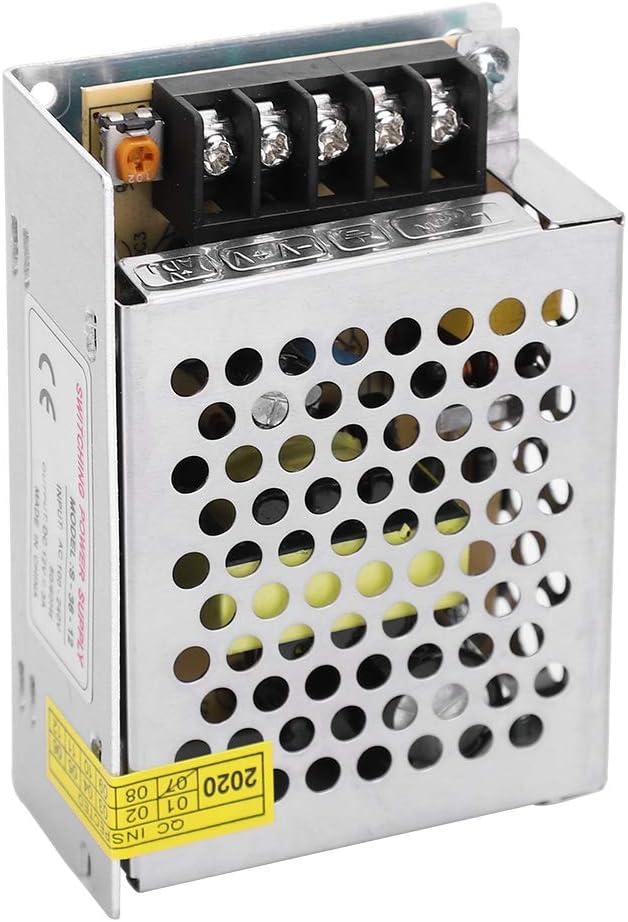 DC12V Aluminum Alloy Switch Power Supply Driver Adapter LED Screen Light Bar Printer Low Voltage Equipment(S-60-12Small12V/5A/60W AC100-240V)