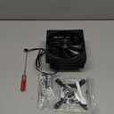 upHere Low Profile CPU Cooler 6mm*6 Low Profile Cooler 120mm Fan Low Profile CPU Cooler AM4 Compatible with AM5/Intel LGA 2011/2066(X79/X99)/1851/1700/1200/1150/1121/1155/1156/1366/1356/AM3/AM2/AM3+ (Black)