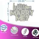 Large Will You Marry Me? Neon Sign Custom Wedding Neon Sign for Marriage Proposal Home Wall Decor Wedding Party w edding Backdrop Decor Personalized Gift Neon Lights Event Decorate. Size:23X17.5inches-Warm white