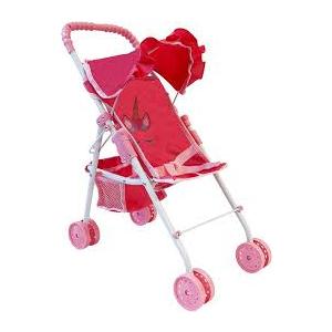 My First Baby Doll Stroller for Toddlers 13 Year Old Girls, Little Kids | Toy Stroller with Bottom Storage Basket, Foldable Frame, Canopy, Seatbelt  Unicorn (Pink) THERE ARE NO DETAILS