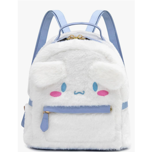 trettitre Cinnamoroll Kids Backpack, Kawaii Stuff Plush Backpack, Adorable Bag Handbag for Girls Kids Fans Birthday Present School Supplies