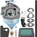 MOTOALL GCV190A Carburetor with Air Filter for Honda GCV190LA Engine HRB217 HRX217 HRX217K1 HRX217K2 Lawn Mower 16100-Z0Y-813 Spark Plug Bb62jB 16100-Z0Y-813