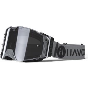 Havoc Racing Helios Goggles - For Motocross, Dirt Biking, ATV, & UTV - UV Blocking Anti-Fog Goggles (Bundle - Goggles, Clear Lens & Case, Hammerhead)