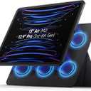 SURITCH Magnetic Stand Compatible with 13" iPad Air M2(2024) & 12.9" iPad Pro 6th/5th/4th/3rd Gen(2022/2021/2020/2018), Lightweight Portable Holder, Slim Magnetic Tablet Stand, PU Leather