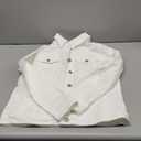 luvamia Women's Basic Button Down Stretch Fitted Long Sleeves Denim Jean Jacket