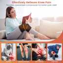 RENEO Electric Heating Pad for Knee Relief, Auto Shut-Off Wearable Knee Wrap, Elbow Heated Brace with Support, Discomfort Relief Gifts for Elders, 3 Heat Levels, Black