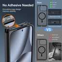 Magnetic Case for Google Pixel 10 Pro Fold, Pixel Fold Case for MagSafe Compatible Wireless Charging, Skin-Friendly & Smooth Touch, Military-grade Shockproof & Drop-proof Cover, Slim, Black