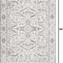 Area Rugs 5x7 for Living Room - Washable Soft Large Vintage Rug Non-Slip Stain Resistant Traditional Stain Resistant Indoor Floor Low Pile Carpet for Bedroom Dining Room or Home Office - White
