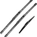 3Pcs Windshield Wiper Blades for Mitsubishi Outlander Sport 2011-2020, Original Equipment Automotive Replacement Windshield Wiper Blades for My Car - 24"/21"/10" (Set of 3) U/J HOOK