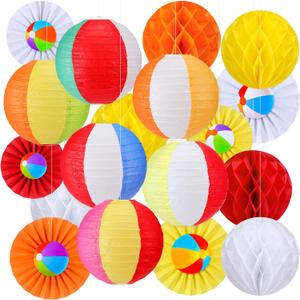 Retisee 18 Pcs Summer Pool Party Decorations Beach Ball Themed Party Decor