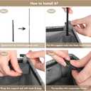 DOKEHOM 100L Laundry Basket with Lid and Removable Laundry Bags, Large Collapsible Laundry Hamper for Bedroom, Bathroom, Laundry Room, Colloge (Grey)