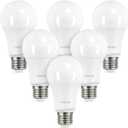 Linkind A19 LED Light Bulbs Dimmable, 75W Equivalent, E26 Base, 5000K Daylight, 13W 1150 Lumens 120V, UL Listed FCC Certified, LED Lights for Bedroom Living Room Home Office, 6 Packs