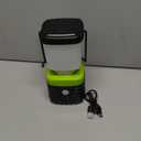 1PCS 6500K White Light LED Camping Lantern Rechargeable 1000LM, 4500mAh Power Bank, Flashlight for Hurricane Emergency, Hiking, IP44 Waterproof Lantern(Black)