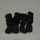 Waterproof Grip Dog Shoes,Anti-Slip Dog Socks Boots,Zipper Dogs Booties Paw Protectors for Hardwood Floor,Indoor and Outdoor for Dogs, Black (Size 1)